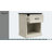 Farmhouse 23.6" 2-Piece Nightstand Set With Open Shelf & Ball Bearing Drawer-513799835