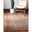 Tapis à carreaux bourgogne / ivoire / terre cuite Wiliams-4947614
