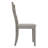 5-Piece Dining Set With Black Round Table And White Upholstered Wave Horizontal Slat Back Chairs-676788707