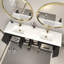 Meuble-lavabo autoportant de 83,8 po avec double lavabo en acrylique renforcé Monterey-672057838