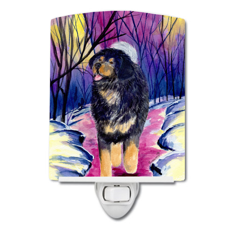 Tibetan Mastiff Ceramic Night Light