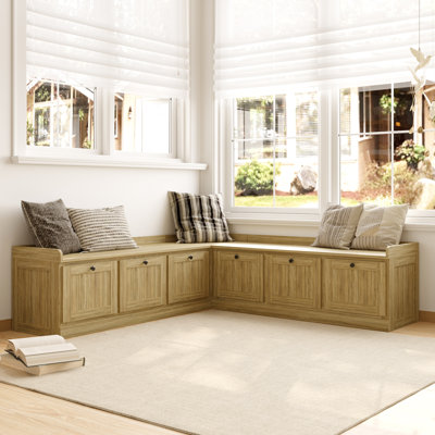 Corner Shoe Storage Bench  For Entryway Organization