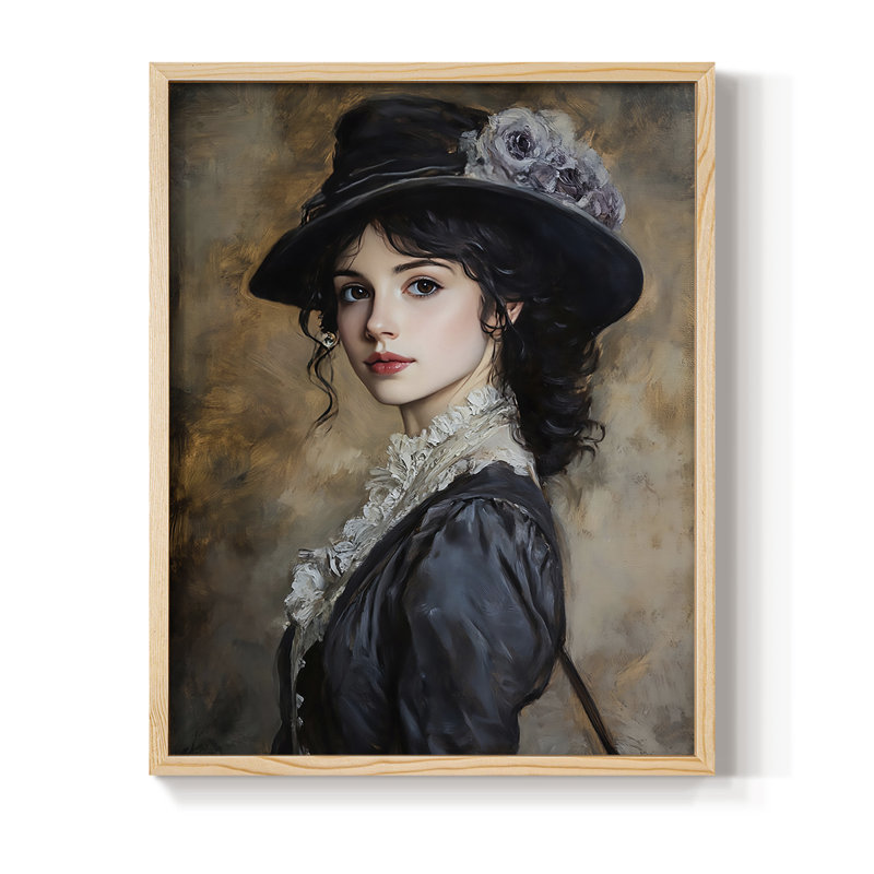 Reproduction encadrée WOMEN Series CL XXII - bois massif, H 30 po x l 24 po