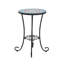 Table d'appoint de patio, colorée et noire