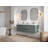 Roswell Floating 60 " W Wall Mounted 2 Double Vanity Bathroom Vanity With Quartz Top