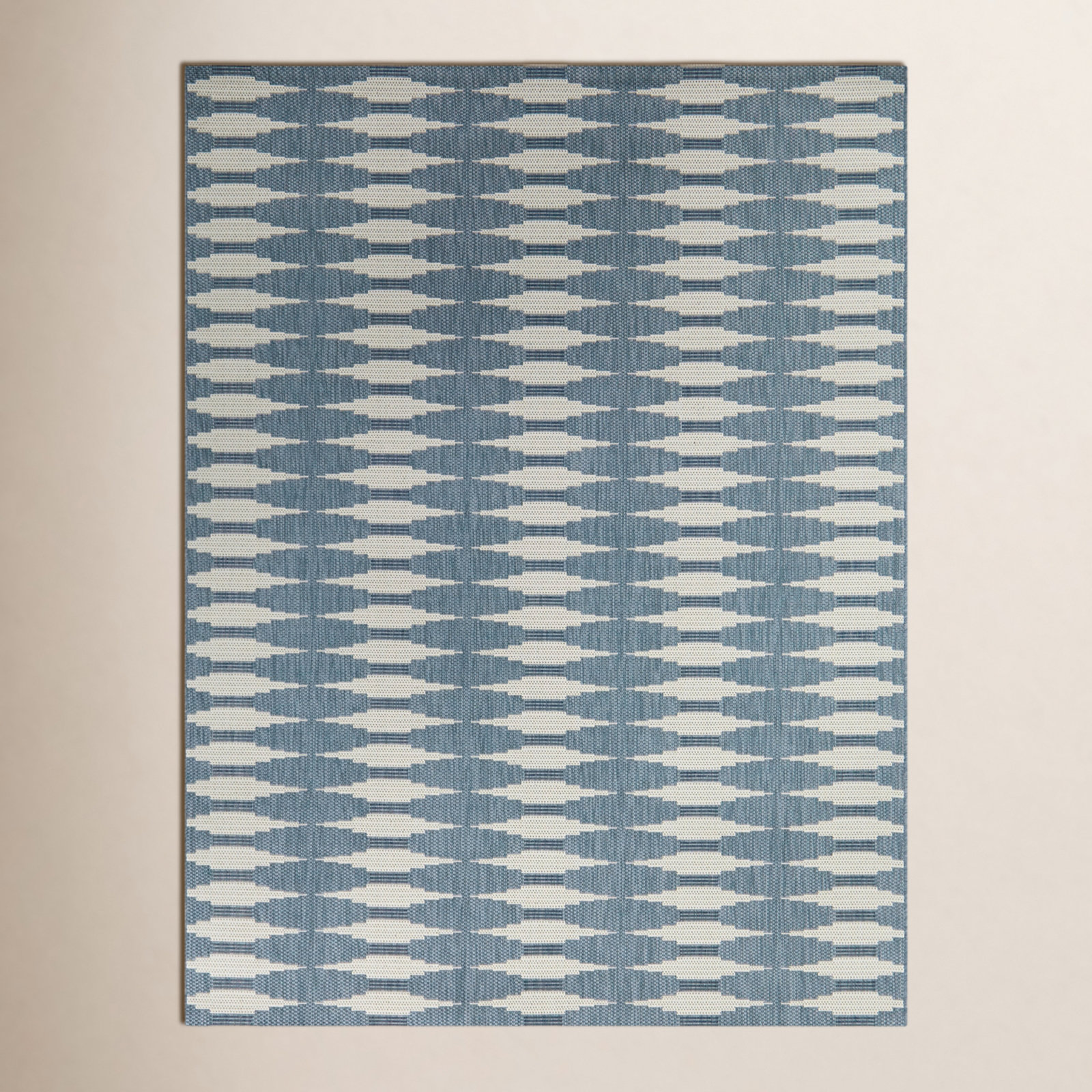 Geneva Blue Indoor/Outdoor Rug, Rectangle 7'10" x 10'