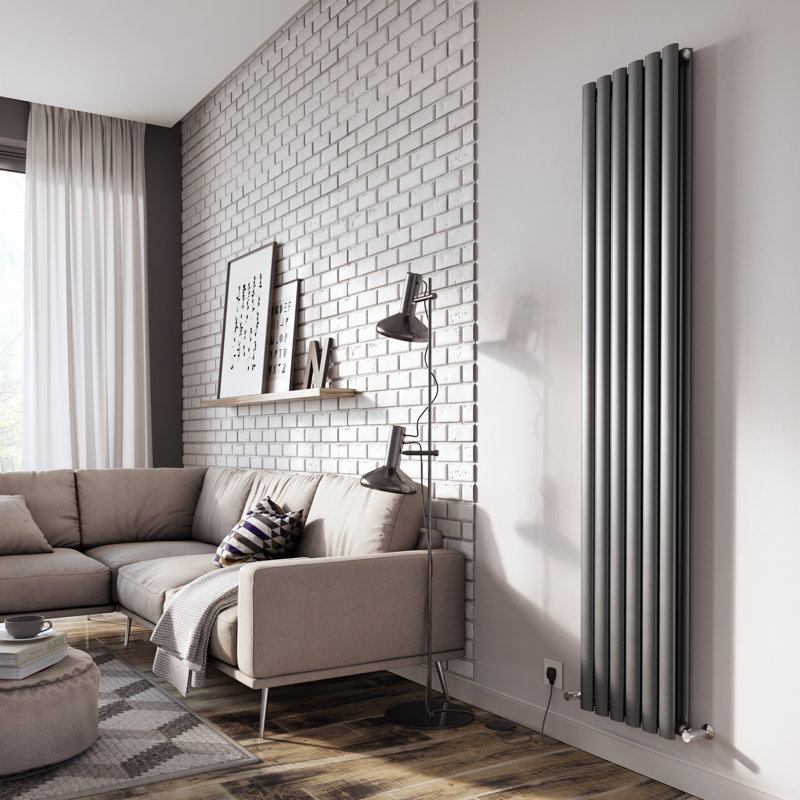Vertical Flat Panel Radiators, White, 1800mm H x 350mm W