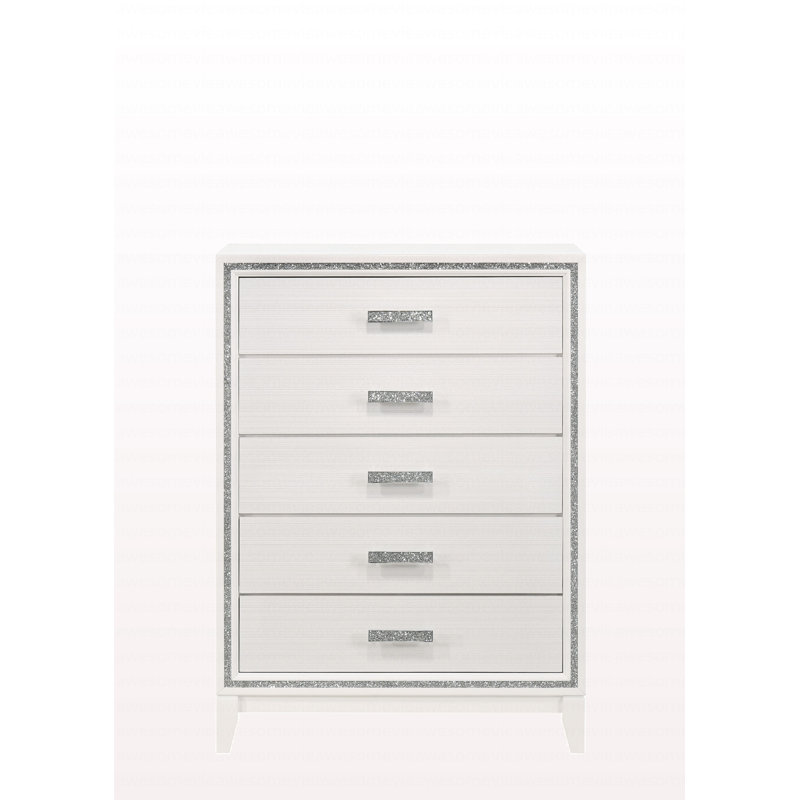 Commode blanche de style moderne, Blanc