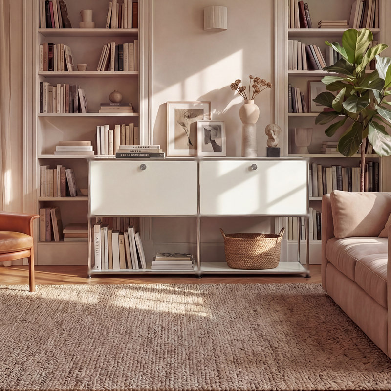 Armoire de rangement moderne, Blanc