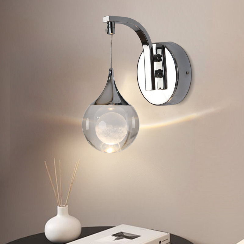 Led Wall Lights Crystal Wall Sconces Chrome Vanity Lights For Bathroom Chrome Bathroom Light Fixtures