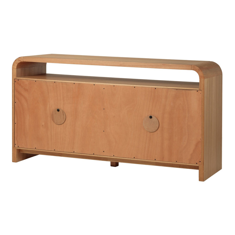 Retro-Style Home Sideboard, 21.65" H x 78.74" W x 19.69" D