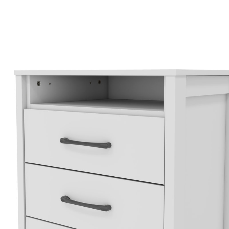 Allysyn Modern 3 Piece Bedroom Set, White