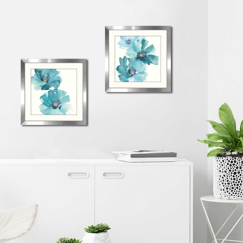 Chris Paschke «Teal Cosmos III», impression sous verre