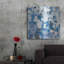 «Red Blue Barrel Studio» «In Blue A Maze» par Melissa Averinos, art mural en métal-565637637