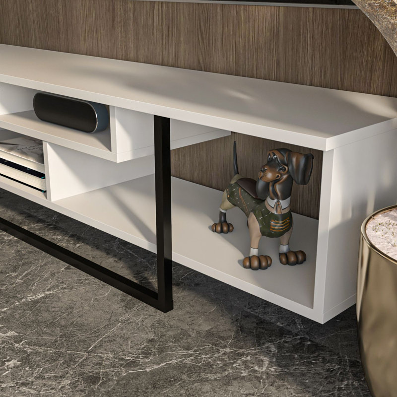 Karon 59" TV Stand for TVs up to 65", White