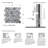 Emperador Marble Mosaic Sheet Tile-67086005