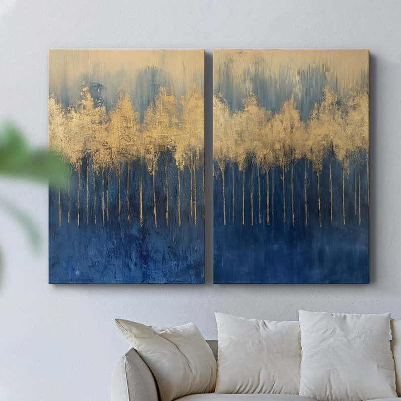 Toile tendue ABSTRACT Series I-Premium Gallery - Prêt à être accroché, 18" H x 24" W