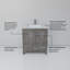 Meuble-lavabo simple l 30 po x P 22 po et miroir 28 po-676971332