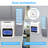 Attendance Punch Time Clock Employee Payroll Recorder LCD Display w/ 100 Cards