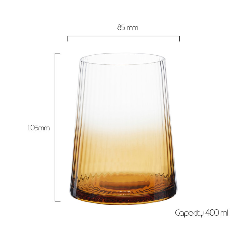 Empire DOF Tumblers, Amber