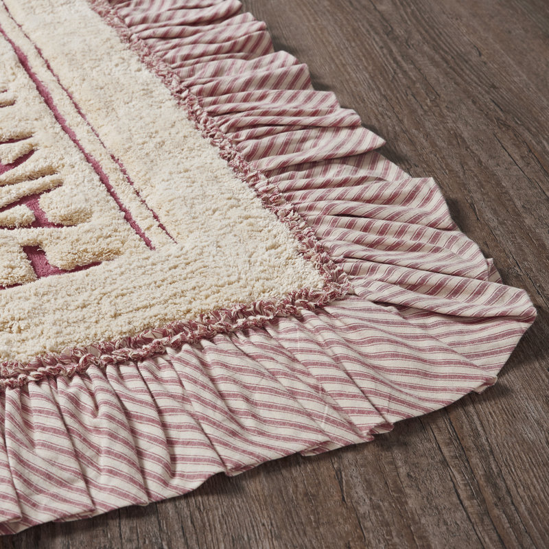 Sawyer Mill 100% Cotton Non-Slip Bath Mat, 27" W x 48" L, Dark Tan