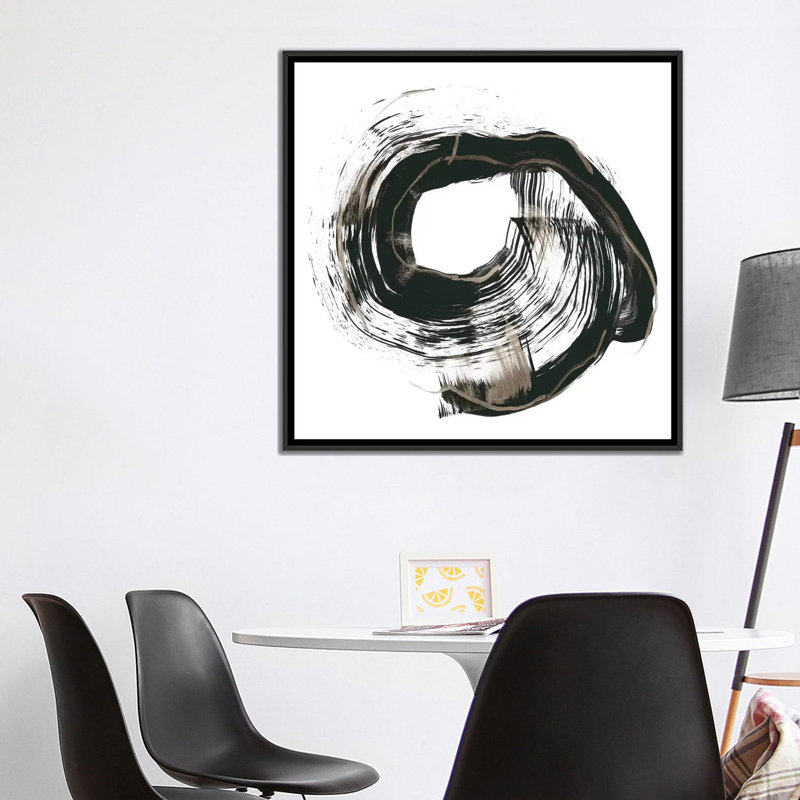 « circulation study iii », reproduction d’impression sur toile, H 37 po x l 37 po x P 1,5 po, Toile avec cadre noir