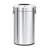 EKO 16-Gallon Round Stainless Steel Open Top Trash Can, Large Commercial Waste Bin With Detachable Lid And Carrying Handle, Brushed Metal Garbage Bin For Home, Office, Restaurant, Restroom