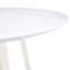  Table de salle à manger ronde moderne avec plateau à motif blanc de 42 pouces et pieds en métal blanc pour la maison ou le bureau, blanc-575792631