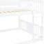 Lit double superposé au-dessus, blanc - construit pour une durabilité à long terme, s'adapte aux matelas de taille, aux inclusions et aux caractéristiques-76777677