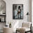 Elegance "Glamorous Woman Reading Newspaper Chic Artwork, Bathroom/Vanity Room/Powder Room Decor Wall Pictures, Large Framed Canvas Digital Giclee Print Wall Art"-112455129-112455135-112455130