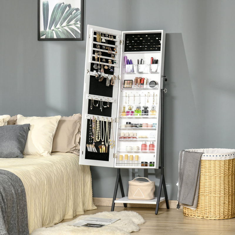 Armoire à bijoux avec miroir