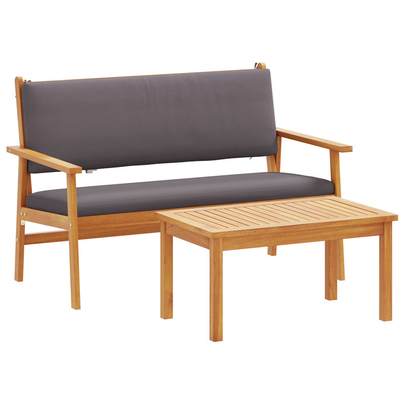 Ensemble de canapé de jardin avec coussin vidaXL 2 pièces vaciaXL