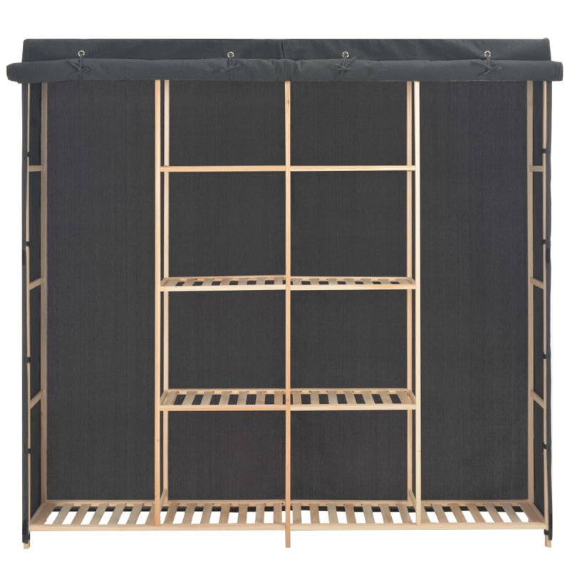 2 Door Wardrobe, Grey