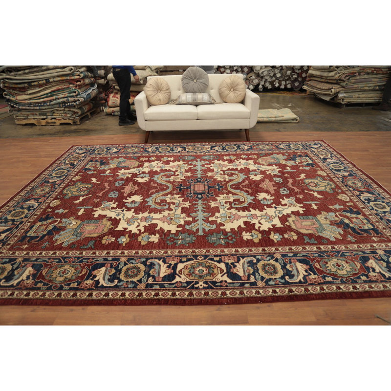 Tapis traditionnel à teinture végétale 9 x 12