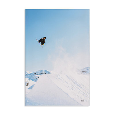 Snow Day Snowboarder Canvas Wall Art by Max Blakesberg Studios