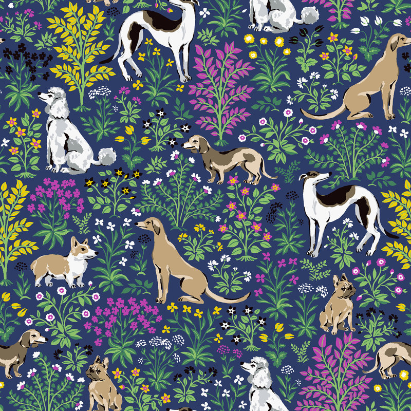 Gwin Peel and Stick Wallpaper, Indigo