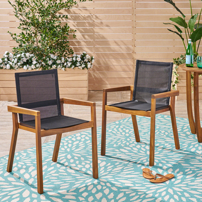 Outdoor Dining Chairs Set of 2, Teck