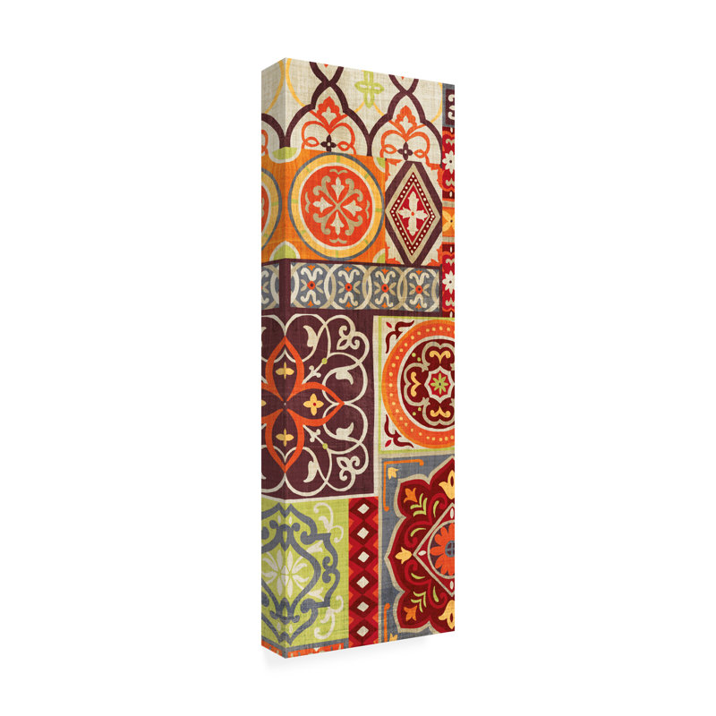 "Seville Gypsy Spice Panel I" par Wild Apple Portfolio - impression sur toile tendue, H 32 po x l 10 po x P 2 po