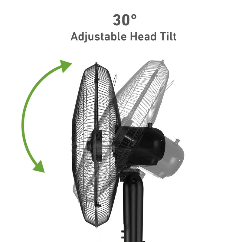 18" Oscillating Manual Stand Fan, 3 Speeds