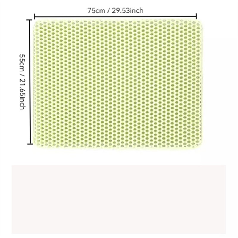 Plastic Litter Mat, 0.3" H x 29.52" W x 21.65" D