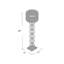 Lampe sur pied 59 "Rosalina Sphere