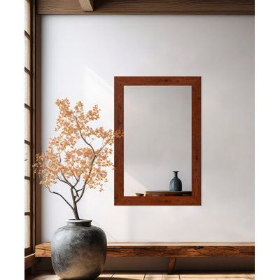 Gartha Engineered Wood Flat Wall Mirror
