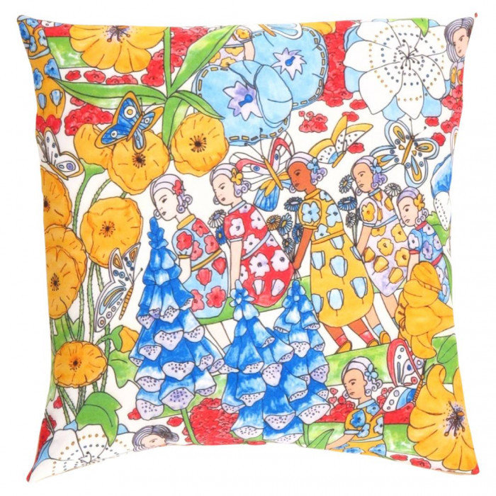 Silk Square Pillow Cover & Insert, 20"H x 20"W