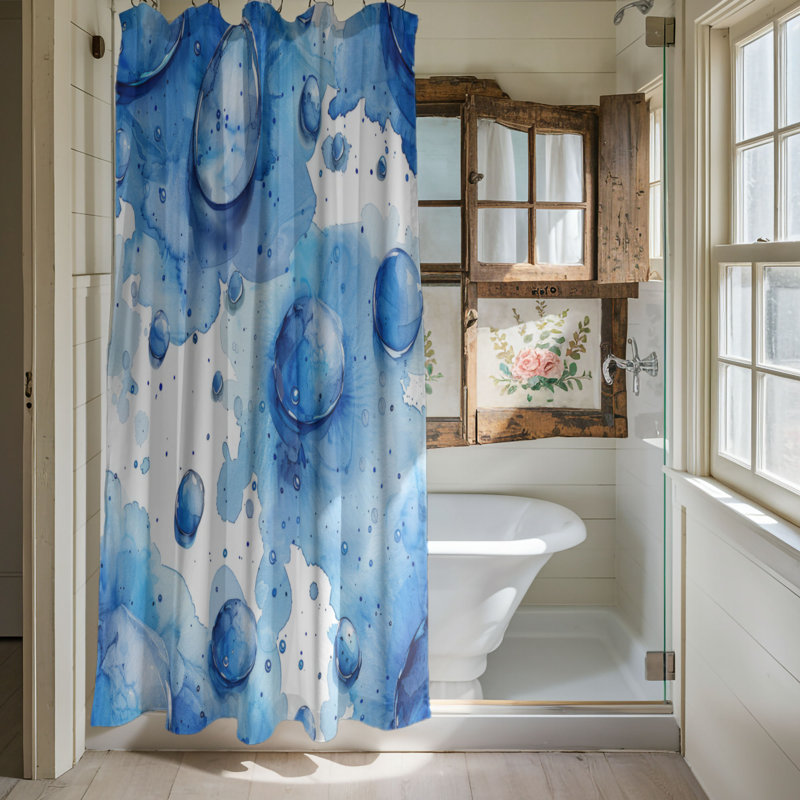 Denim Dew - Rideau de douche Premium, H 74 po x l 71 po