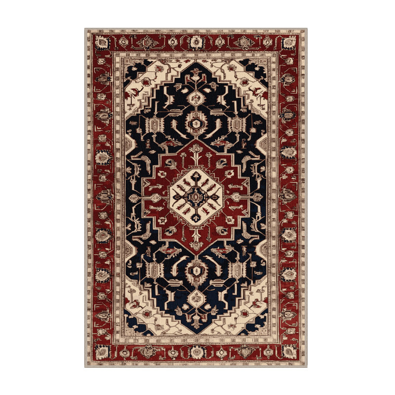 Tapis brun lavable à la machine, Rectangulaire 7 pi x 10 pi