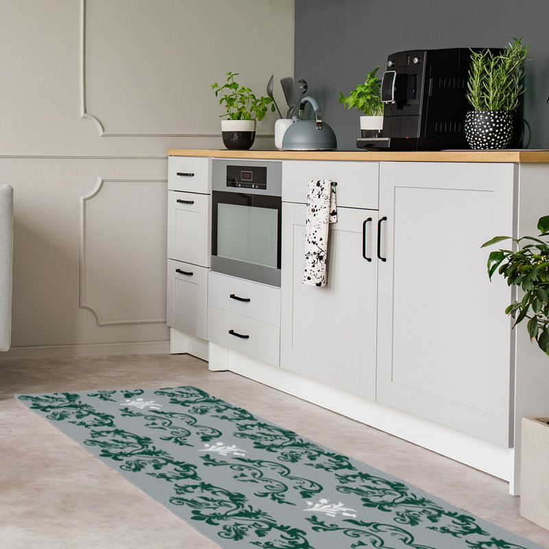 Tapis de couloir gris