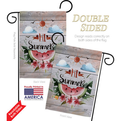 Double Sided 18.5'' H x 13'' W Polyester Flag Set