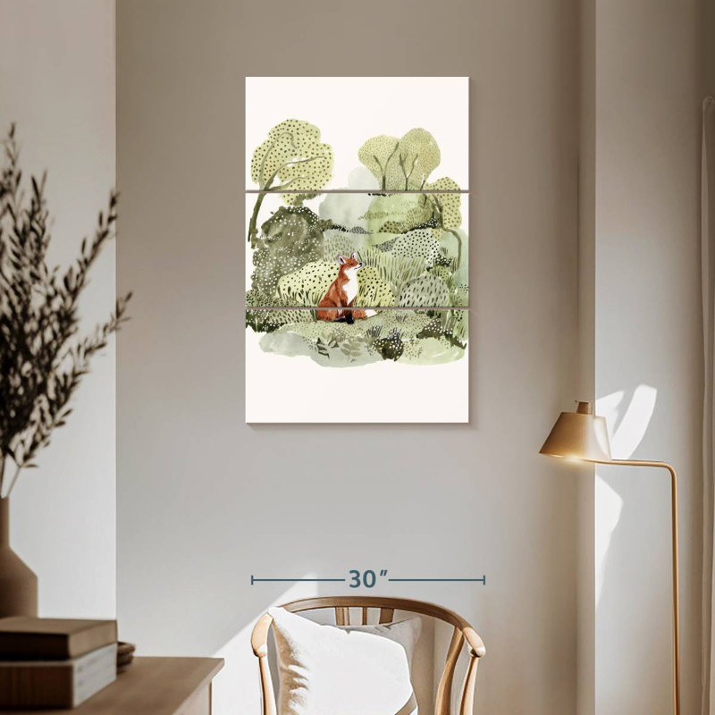 Brampt Fox Glen I, 57" H x 36" W