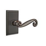Scroll Privacy (Bed & Bath) Door Lever with Rectangle Rosette