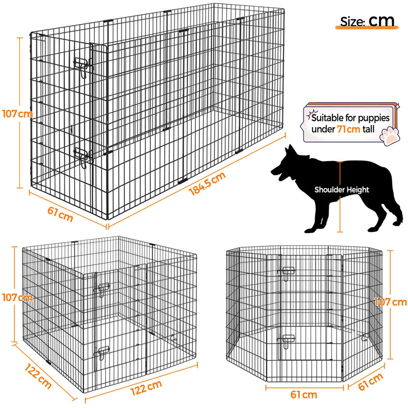 Foldable Pet Pen, 61cm x 107cm